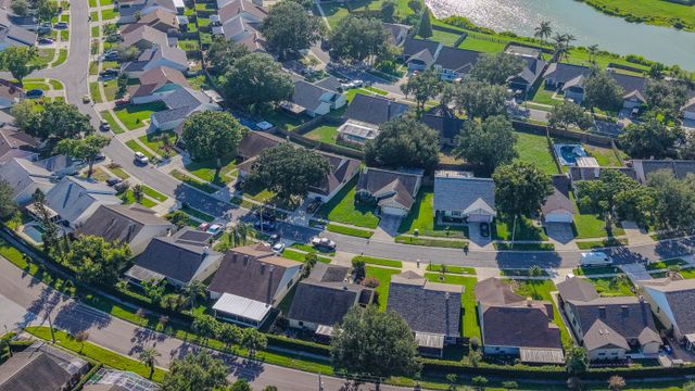 an overhead view of a neighborhood